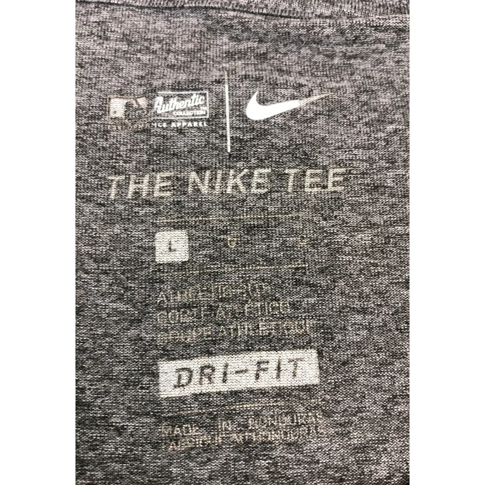 Nike Chicago Cubs Baseball Dri-FIT‎ T-Shirt Charcoal Grey Mens Large 564076-071